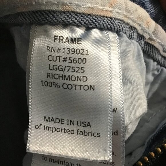 Frame Le Grand Garcon Distressed Jeans Richmond Wash Size 29 - Picture 9 of 13